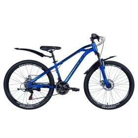 Велосипед ST 26&quot; Formula DAKAR AM DD рама- с крылом Pl 2024 (синий)