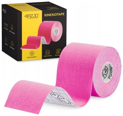 Лента кинезиологическая (кинезио тейп) 4FIZJO 7.5 см x 5 м Pink (P-5907739318893)