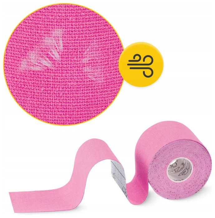 Лента кинезиологическая (кинезио тейп) 4FIZJO 7.5 см x 5 м Pink (P-5907739318893)