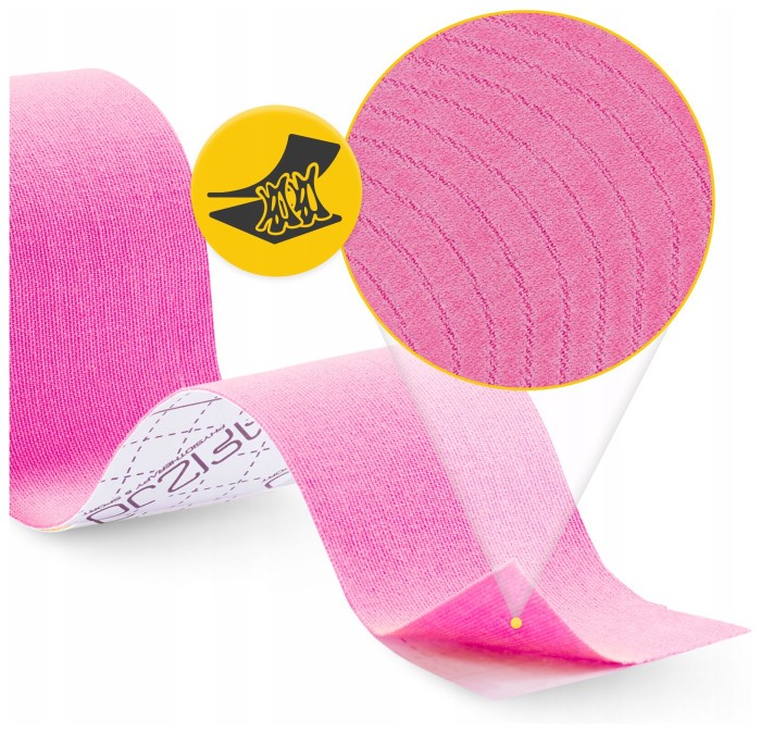 Лента кинезиологическая (кинезио тейп) 4FIZJO 7.5 см x 5 м Pink (P-5907739318893)