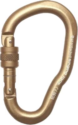 Карабін Singing Rock Jumbo HMS Screw Gate 22kN gold