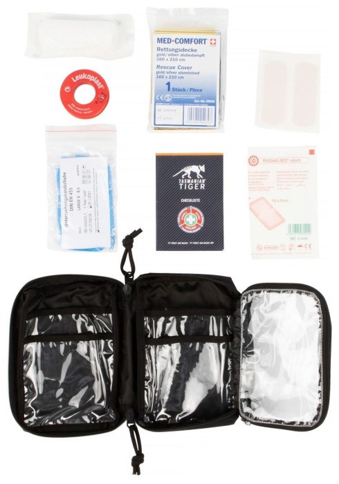 Аптечка заполнена Tasmanian Tiger First Aid Basic, Black