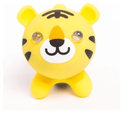Мигалка для дитячого велосипеда Zoonimal Тигр, LED, на кермо. Світіння: Білий