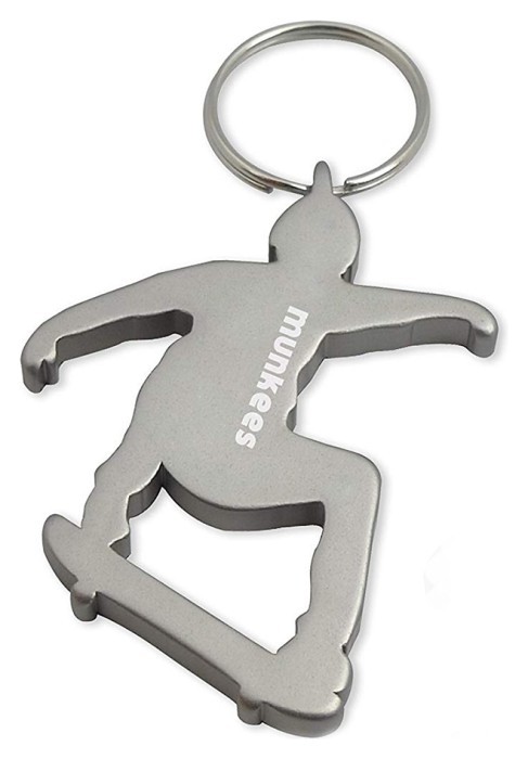 Munkees 3494 брелок-відкривачка Skateboarder grey