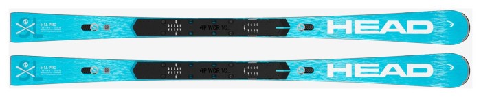Лыжи горные HEAD ( 313233 ) WC Rebels e-SL Pro RP WCR 14 bl/wh + крепеж ( 100907 ) FREEFLEX 14 GW BR.85 [D]m.bk/sp.bl 2024