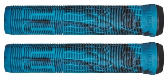 Гріпси для самокату Lucky Vice 2.0 Pro-Black/Teal Swirl, укр, укр