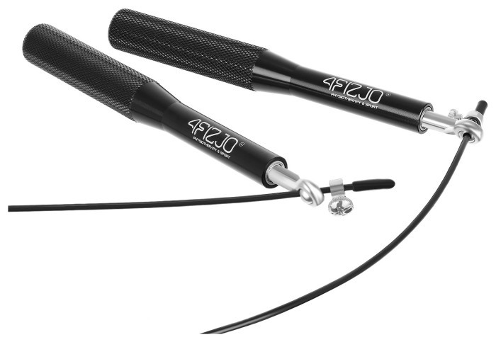 Скакалка швидкісна для кросфіту 4FIZJO Speed Rope Black (P-5907222931165)