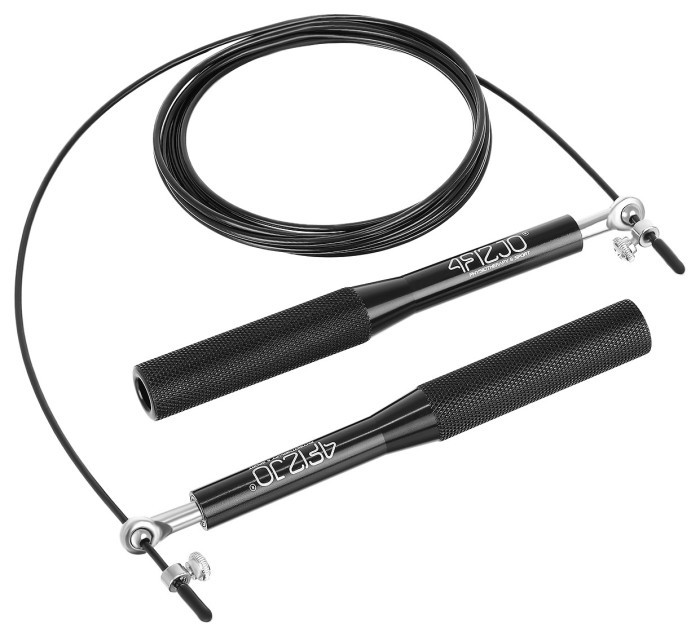 Скакалка швидкісна для кросфіту 4FIZJO Speed Rope Black (P-5907222931165)