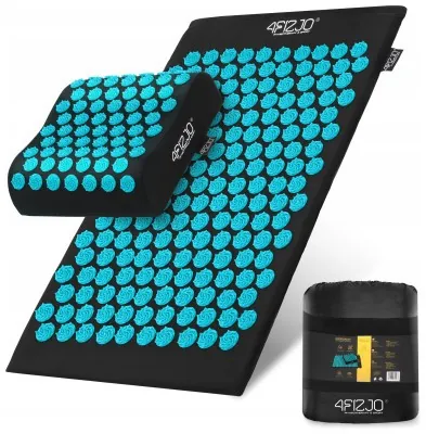 Килимок акупунктурний з подушкою 4FIZJO Ergo Mat Аплікатор Кузнєцова Black/Blue (P-5907739313911)