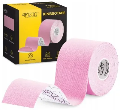 Стрічка кінезіологічна (кінезіо тейп) 4FIZJO 5 см x 5 м Light Pink (P-5907739316028)