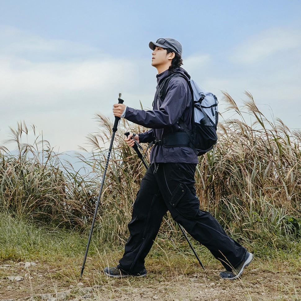 Трекинговая палка Naturehike CNK2450DS017, 35-110 см, черная