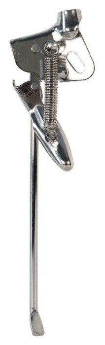 Подножка боковая (на ось заднего колеса) Сталь 340мм нерегулируемая длина 28" PJ-72E серебристый