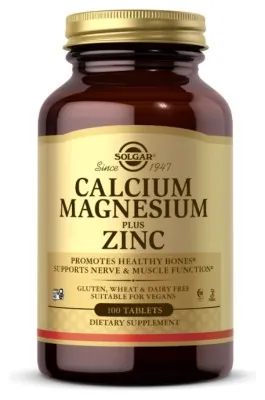 Calcium Magnesium Plus Zinc - 100 tabs