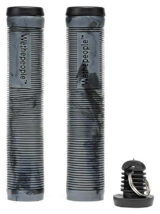 Гріпси WeThePeople PERFECT without flange 165mm Ø 29.5mm сірі з чорними розводами, з брелком барендом, укр, укр