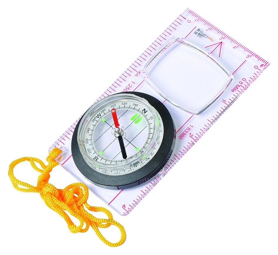 Компас AceCamp Fluorescent Map Compass