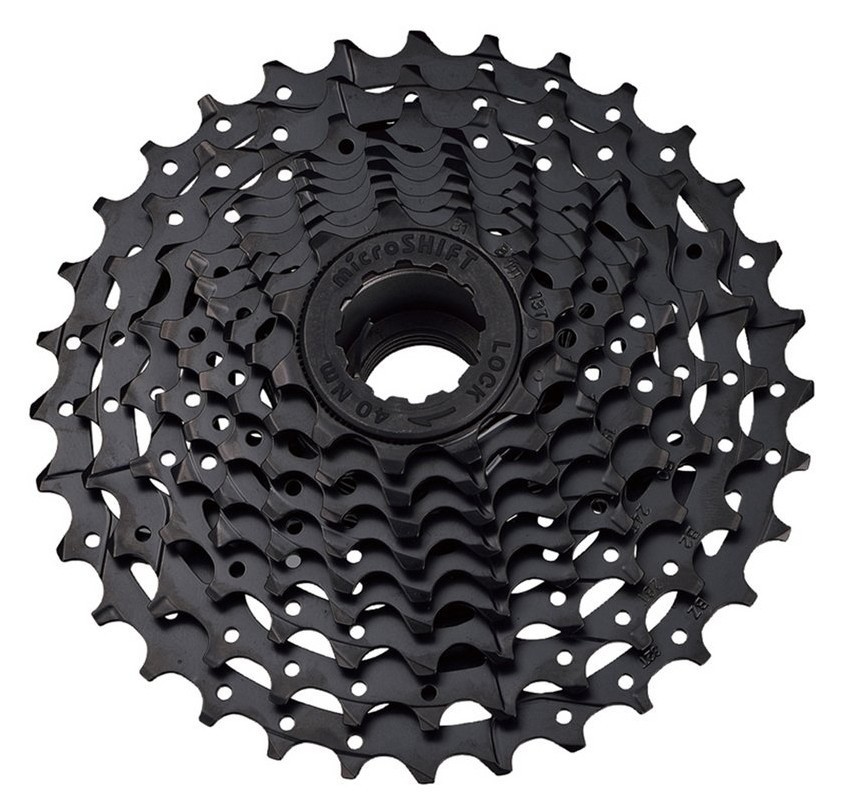 Кассета для велосипеда MicroSHIFT MEZZO 8SPD 11-32T Black (CS-H0810 11-32)