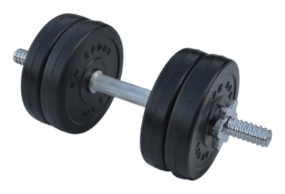 Композитна гантель RN-Sport 6,5 кг із хром грифом.