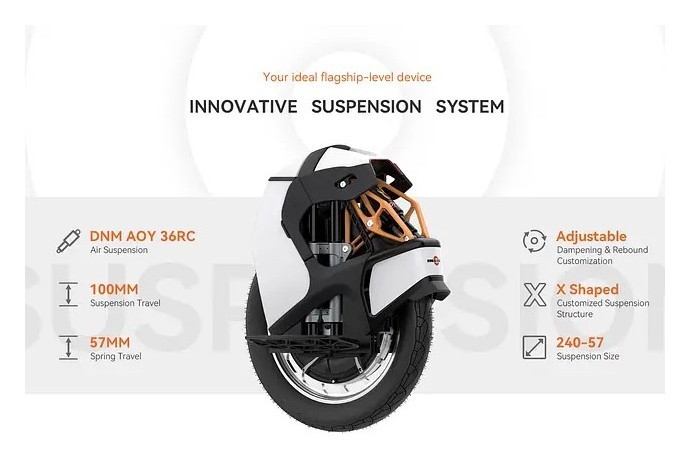 Моноколесо KingSong S18 2025 (2200 Вт, 1100 Вт·год, 84 В, 18 дюймів), білий, укр, укр