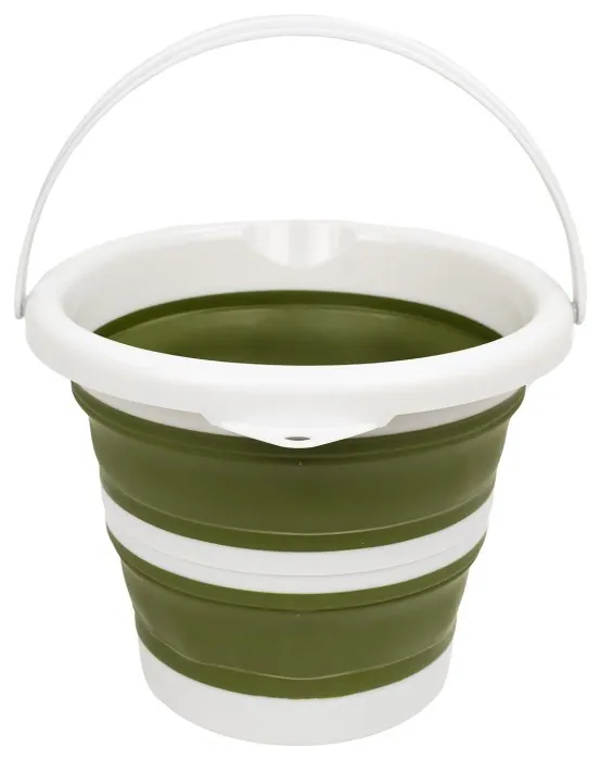Ведро Tribe Water Bucket 5 л силиконовое T-FJ-0047, olive