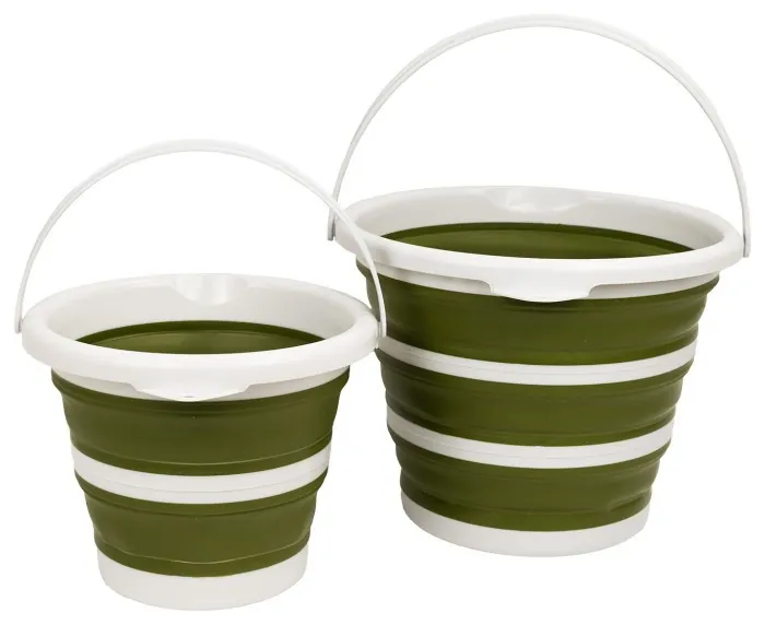 Ведро Tribe Water Bucket 5 л силиконовое T-FJ-0047, olive