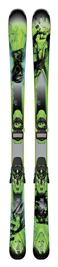 Лижі гірські (комплект) K2 POTION 74 XTI ERC 11 TC W+ERC 11.0 146см Black/green/grey (1040608.150.1+1041308.150.2), укр, укр
