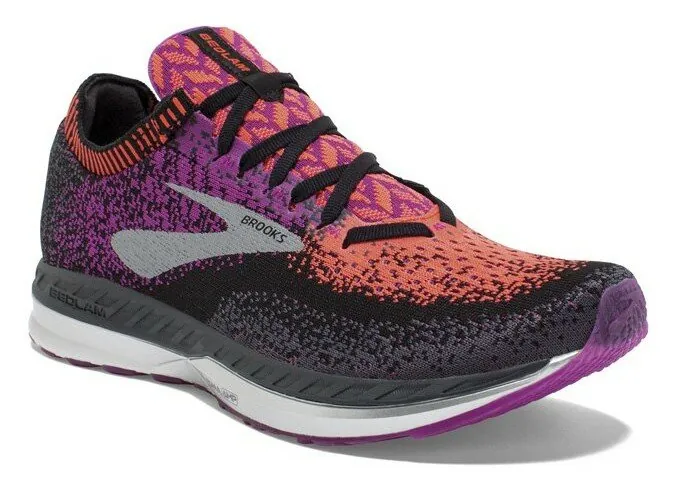 Кросівки жіночі Brooks BEDLAM W 37.5 (6.5US) Black/purple/coral (1202721B080) (260мм black/purple/coral)