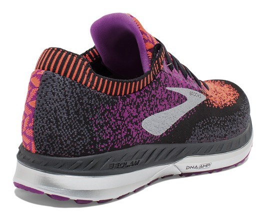 Кроссовки женские Brooks BEDLAM W 37.5 (6.5US) Black/purple/coral (1202721B080)