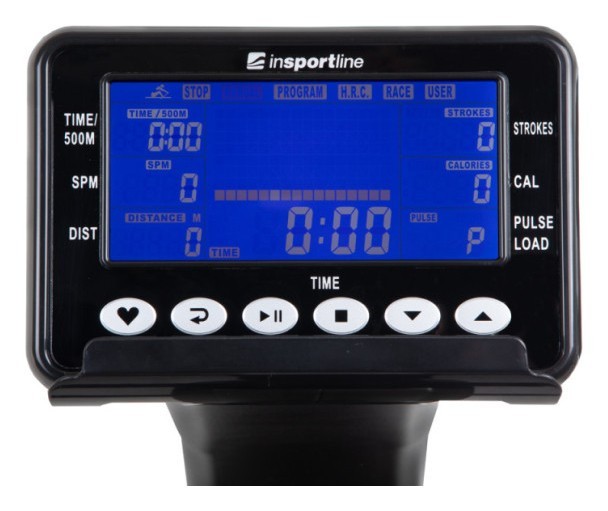 Гребной тренажер магнитный inSPORTline inCondi RW600 черный