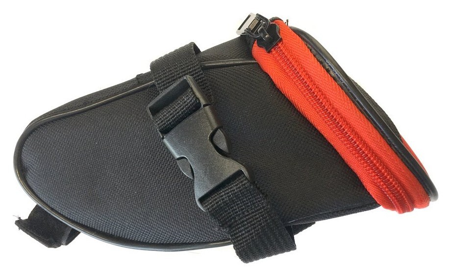 Сумка подседельная Tempesta STRAP-CLIP 1.0 L Black/red (FSD-B03)