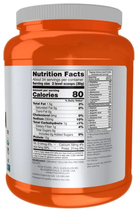 Organic Pea Protein - 680g