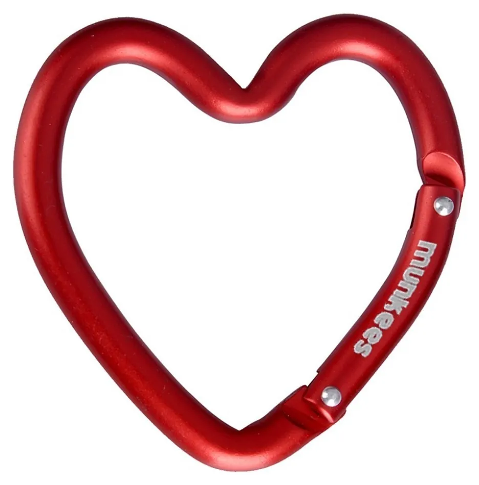 Munkees 3221 карабін Heart red (3221-RD)