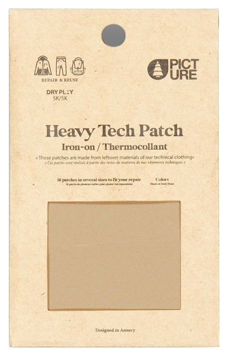 Picture Organic латки Heavy Tech Patch black-dark stone
