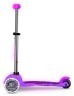 Самокат MICRO серии "Mini Deluxe Glow LED" – морозный розовый (до 50 kg, 3-х колесный, свет) Фото - 2