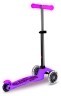 Самокат MICRO серии "Mini Deluxe Glow LED" – морозный розовый (до 50 kg, 3-х колесный, свет) Фото - 3
