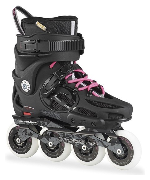 Роликові коньки для дорослих Rollerblade TWISTER 80 W 38.5 (7US) 245мм Black/pink (07505500 7Y9), укр