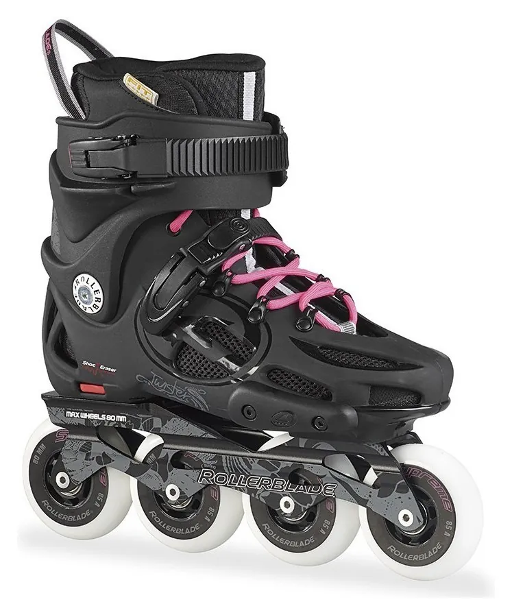 Роликові коньки для дорослих Rollerblade TWISTER 80 W 38.5 (7US) 245мм Black/pink (07505500 7Y9) (255мм)