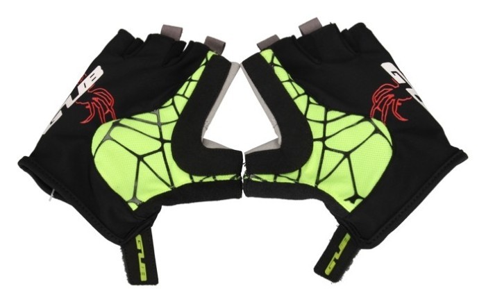 Перчатки велосипедні GUB S036 чорно-салатний М 2020, укр, укр