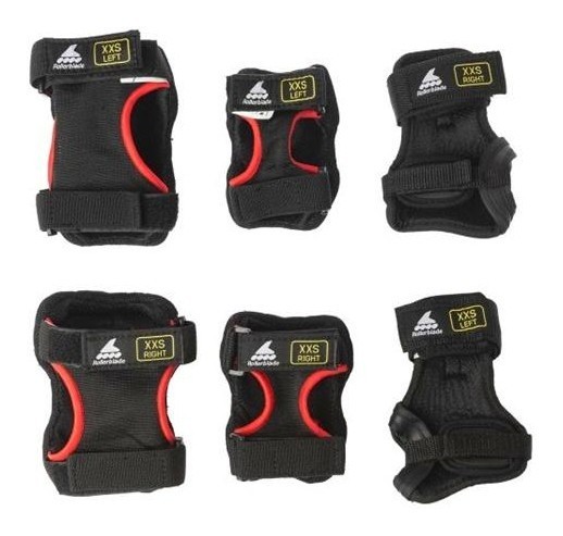 Захисний комплект Rollerblade SKATE GEAR JUNIOR 3 PACK 3XS Black/red (069P0200)