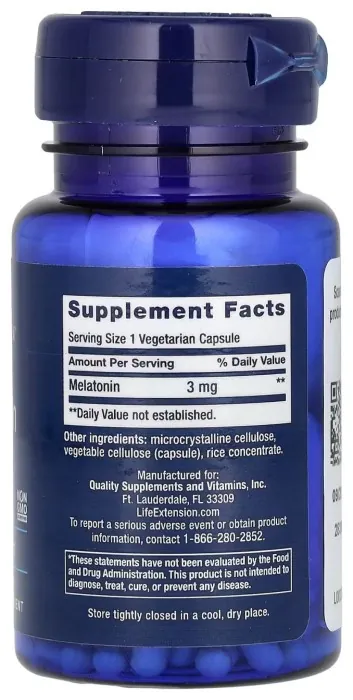 Melatonine 3 mg - 60 vcaps