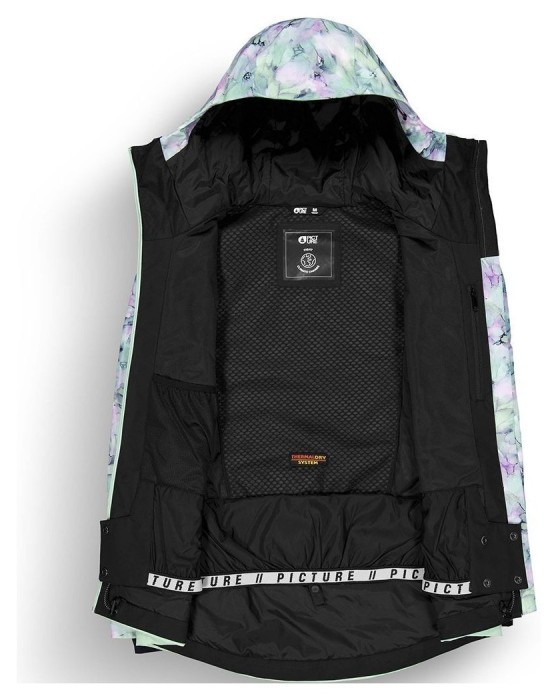 Picture Organic куртка лижна Exa W 2025 blurry water print-silt green M, укр, укр