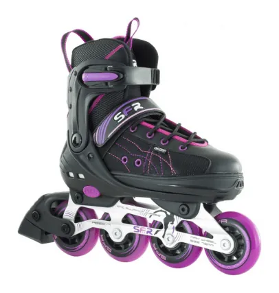 Роликові ковзани SFR RX - XT Adjustable 32-35,5 Black Pink (32-35,5 Чорний)