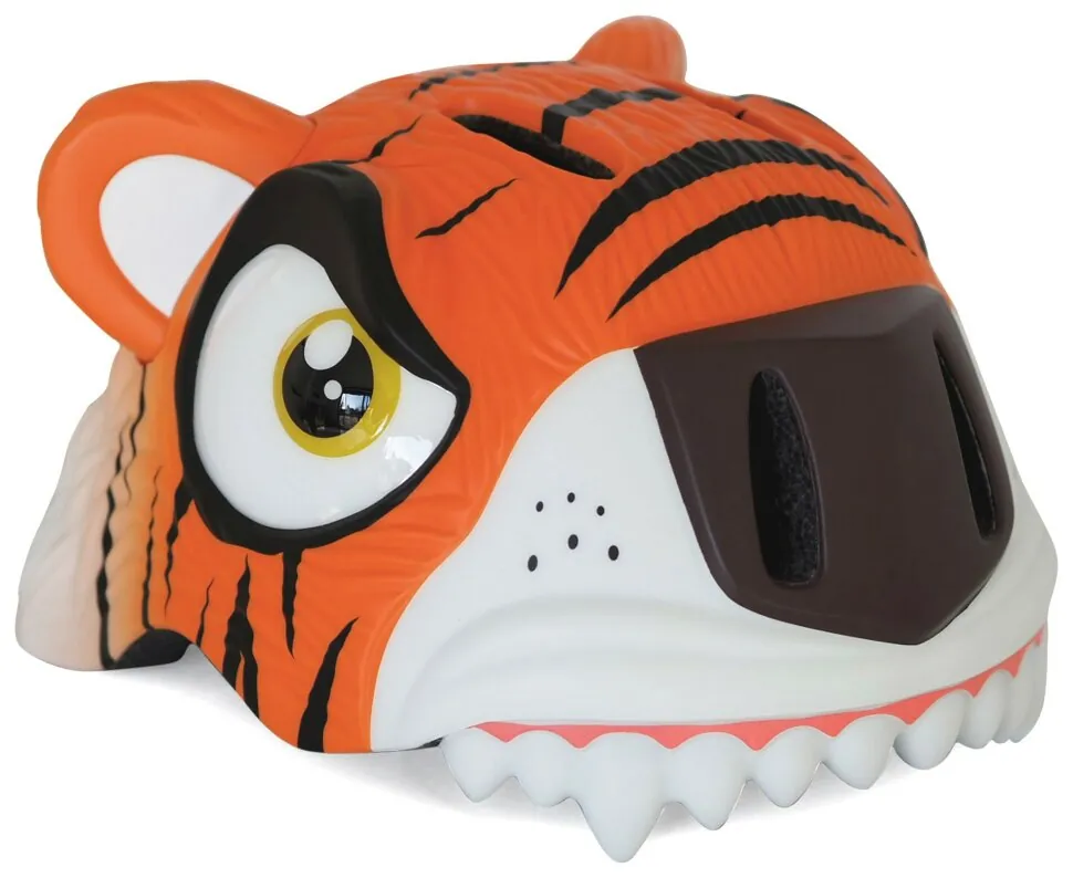 Шолом Crazy Safety Orange Tiger (23,5 см x 19,5 см x 18,5 см 49-55 см регульований Помаранчевий)