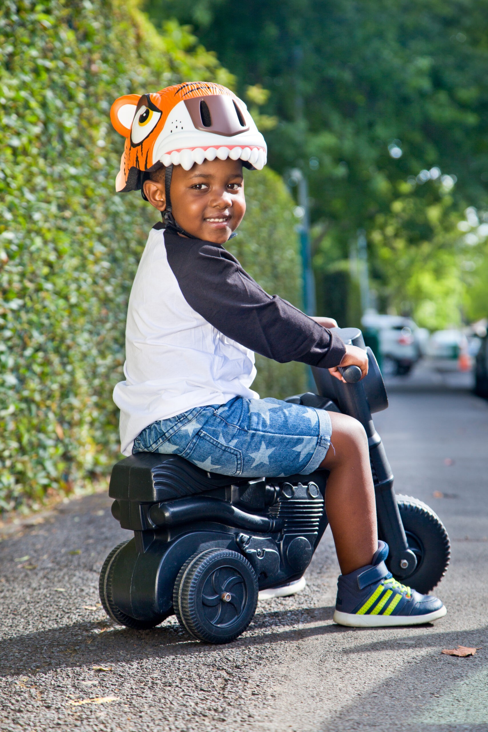 Шолом Crazy Safety Orange Tiger