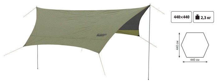 Тент зі стійками Tramp Lite Tent green