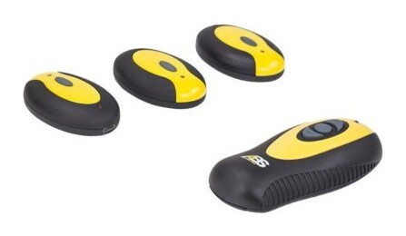 Електростимулятор м’язів живота HMS ABS Master Pro – чорно-жовтий