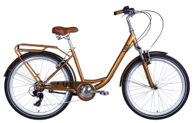 Велосипед уцененный AL 26" Dorozhnik RUBY Vbr FR рама-17" темно-красный (м) 2024