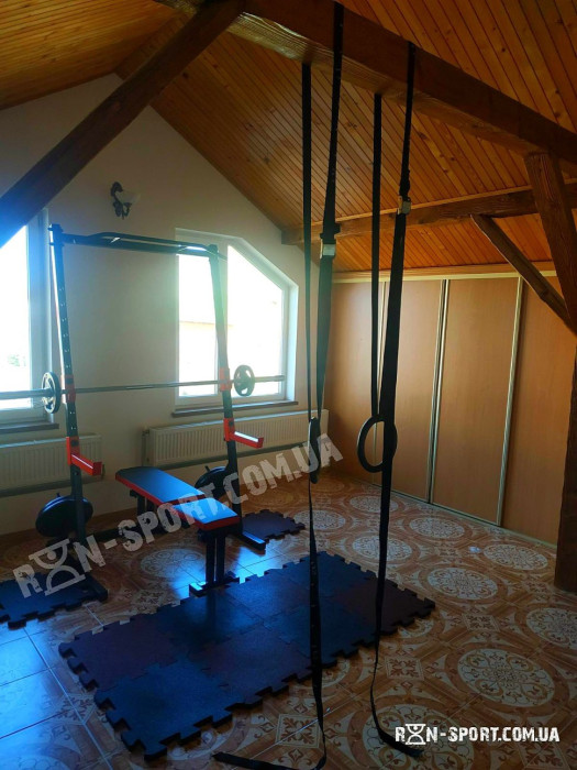 Стійка силова з турником+ Лава для жиму PROF Powertec RED, укр, укр