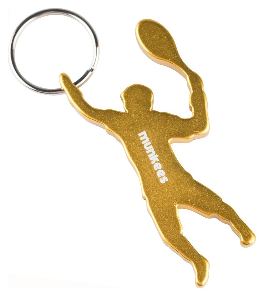 Munkees 3492 брелок-открыватель Tennis Player yellow
