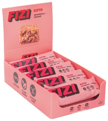 KETO Protein Bar - 10x45g Strawberry + Almond