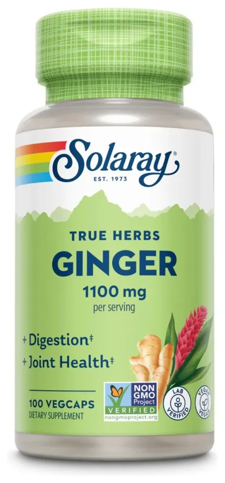 Ginger Root 1100mg (2 serv. of 550mg) - 100 vcaps